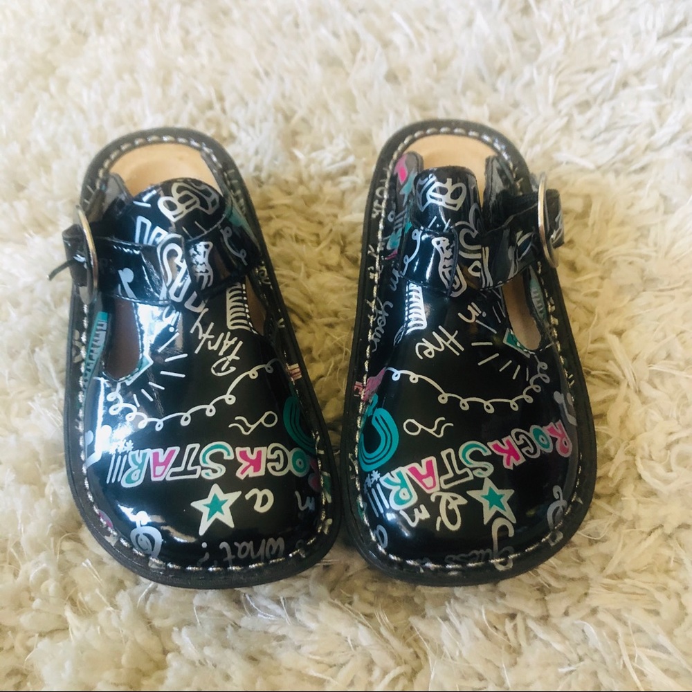 Alegria slip on clogs size 13 kids